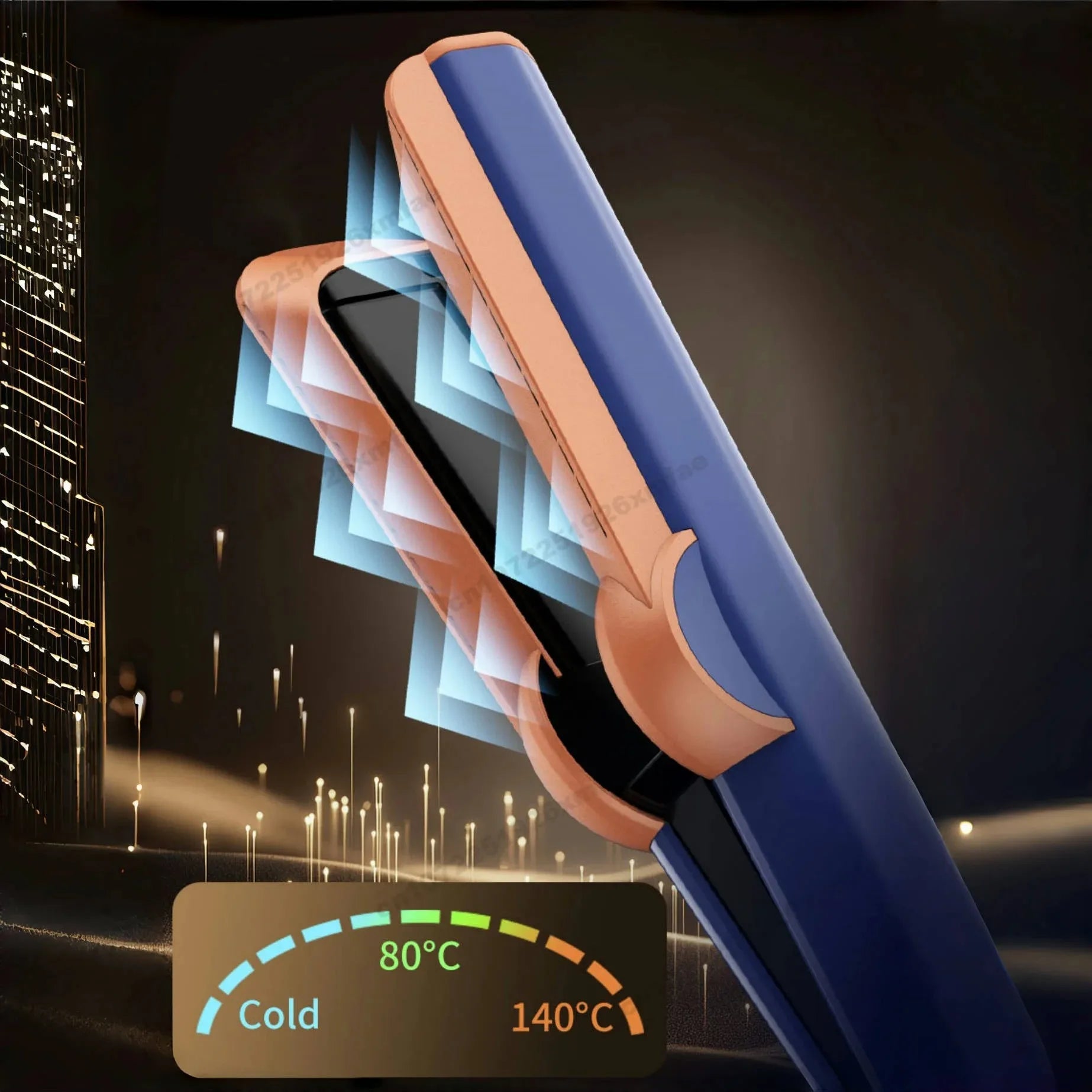 Airstrait Hair Straightener Hair Dryer Negative Ion Hair Styler Long-Lasting Styling Tool Negative Ions Mutli-Styler Blow Dryer - Electryx
