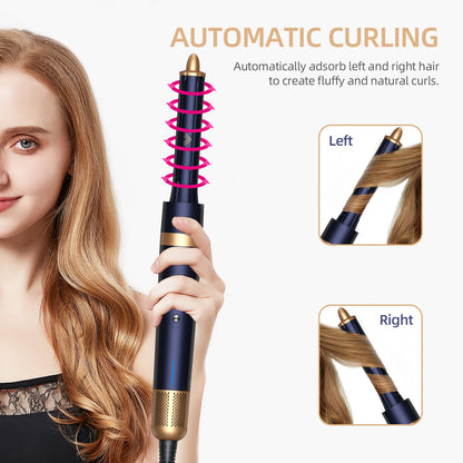 Hair Curler Dryer 6 in1 Air Styler & Hair Dryer for Straight & Wavy Hair Auto-Wrap Curlers Hair Staightener Blow Drier - Electryx