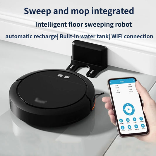 4000Pa Strong Suction Smart Robot Vacuum Cleaner Automatic Charging APP Voice Wake-Up Remote Control Home Floor Clean Robot - Electryx
