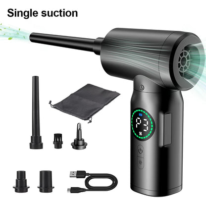 Wireless Air Duster 100000RPM Dust Blowing Gun USB Compressed Air Blower Cleaning For Computer Laptop Keyboard Camera Cleaning - Electryx