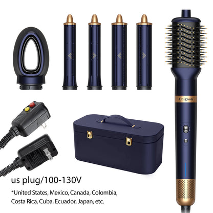 Hair Curler Dryer 6 in1 Air Styler & Hair Dryer for Straight & Wavy Hair Auto-Wrap Curlers Hair Staightener Blow Drier - Electryx