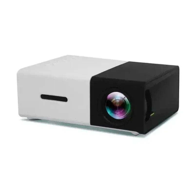 LED Home Theater Projector Small portable outdoor projector 300 lumens Home Theater Outdoor camping office meeting - Electryx