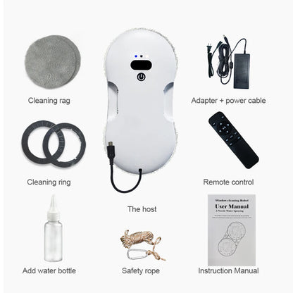 Window Cleaning Robot Intelligent Window Glasses Washer Robot With Remote Control Electric Magnetic Window Vacuum Cleaner - Electryx