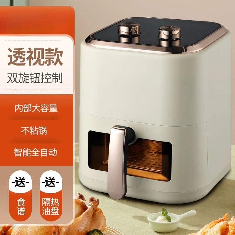 Visual Air Fryer, Large-capacity Household, Barbecue Oven, Multi-functional Integrated Electric Fryer Without Oil Fume - Electryx