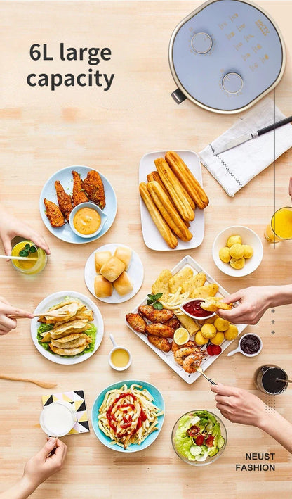 Une friteuse à air familiale et polyvalente, idéale pour frire, griller, rôtir et toaster en toute simplicité. - Electryx