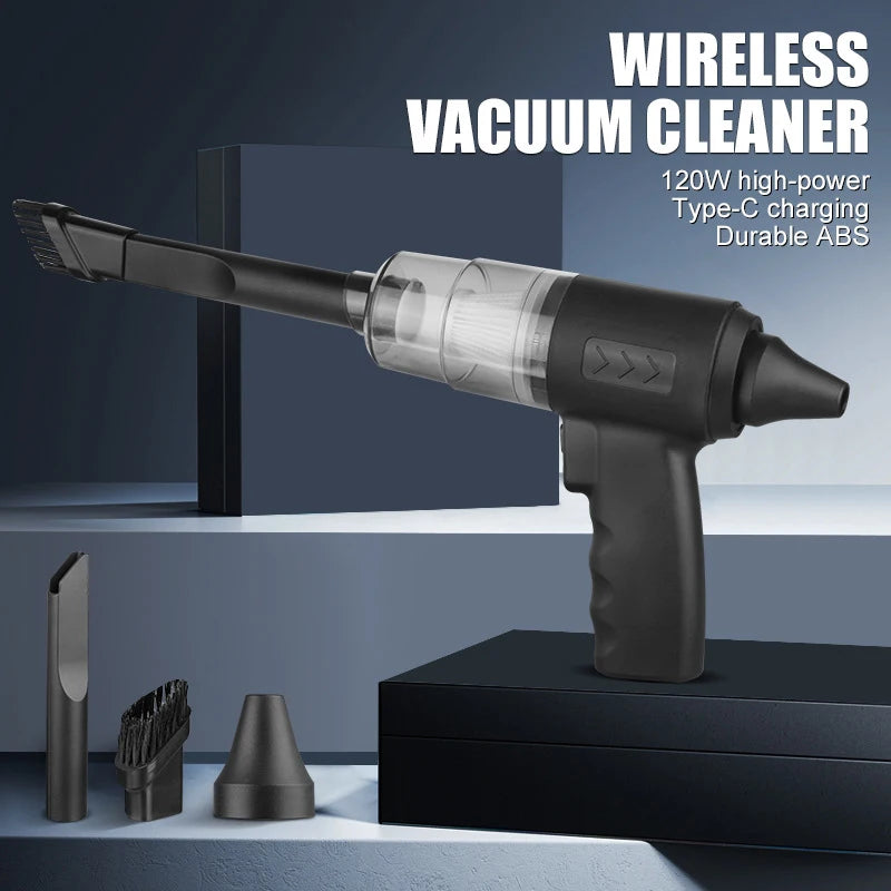 Car Hoover Suction Blowing All-in-one Wireless Large Suction Handheld Portable Mini Car Super Car Dust Blowing Car Cleaning Tool - Electryx