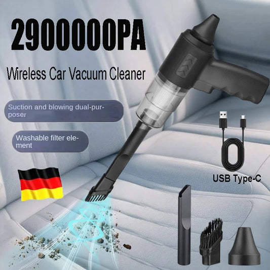 Car Hoover Suction Blowing All-in-one Wireless Large Suction Handheld Portable Mini Car Super Car Dust Blowing Car Cleaning Tool - Electryx