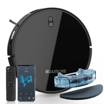 Robot Vacuum Cleaner Combo Mop,4000PA Suction Robotic,WiFi/Voice Control,Auto-Recharge,Pet Hair For Home Vacuum Cleaning Robot - Electryx
