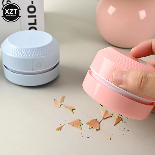 Desktop Cleaner Mini Portable Vacuum Cleaner Office Corner Desk Dust Collector Home Table Sweeper Desktop Coffee Powder Cleaner - Electryx