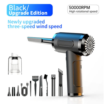 Wireless Air Duster 100000RPM Dust Blowing Gun USB Compressed Air Blower Cleaning For Computer Laptop Keyboard Camera Cleaning - Electryx