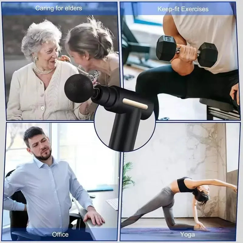 2025 fascia gun muscle relaxation massager electric vibration massage gun professional grade neck mask gun - Electryx
