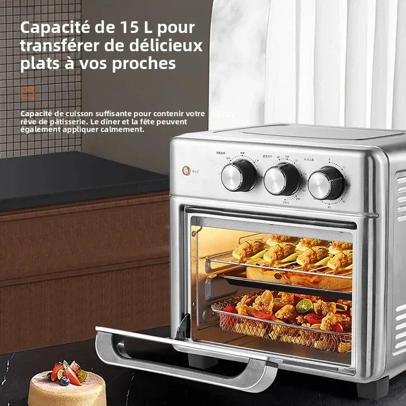 Smart air fryer oven 26L 13L Large Capacity Electric Air Fryers Visible Window Household Kitchen Deep Fryer without Oil EU 220V - Electryx
