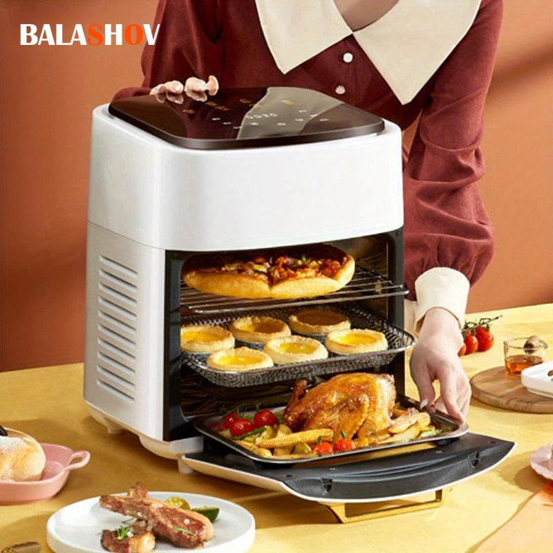 15L Large Electric Air Fryer, Smart Household Oven,Multi-function Convection Oven Deep Fryer Without Oil, 6 Cooking Modes - Electryx