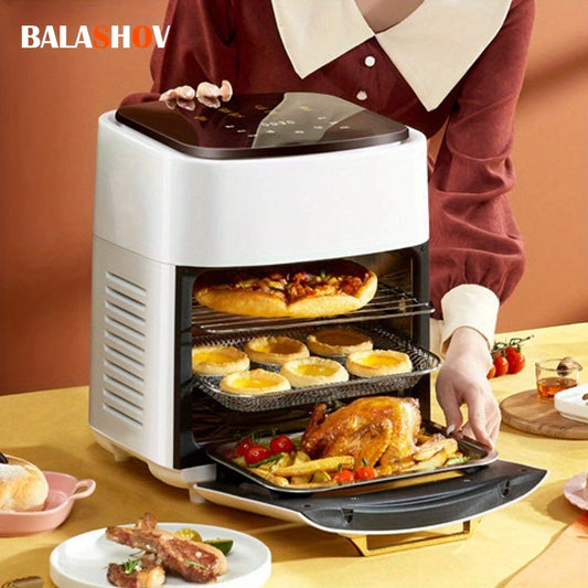15L Large Electric Air Fryer, Smart Household Oven,Multi-function Convection Oven Deep Fryer Without Oil, 6 Cooking Modes - Electryx