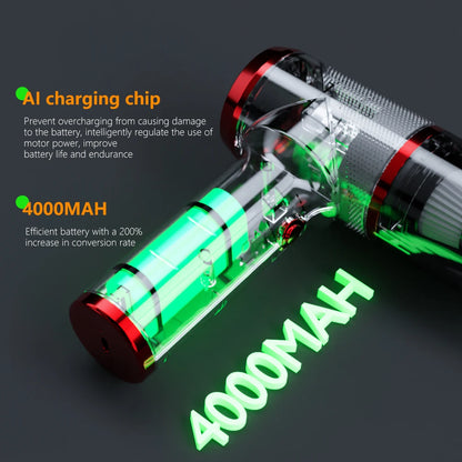 SZUK Car Vacuum Cleaner Strong Suction Wireless Mini Cleaning Machine Powerful Portable Handheld Cleaner for Car and Home - Electryx