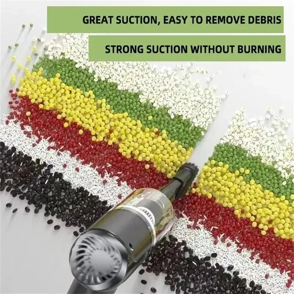 3 In1 Car Vacuum Cleaner Strong Suction Power Mini Cleaning Machines Dual Use Wireless Handheld Air Blower Cleanings Air Duster - Electryx