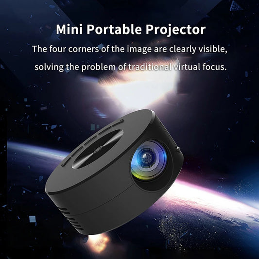 Portable Mini Projector 1920*1080P HD Projector Home Cinema Outdoor Camping Projection For IPhone Xiaomi IPad Android - Electryx