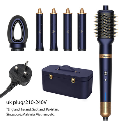 Hair Curler Dryer 6 in1 Air Styler & Hair Dryer for Straight & Wavy Hair Auto-Wrap Curlers Hair Staightener Blow Drier - Electryx