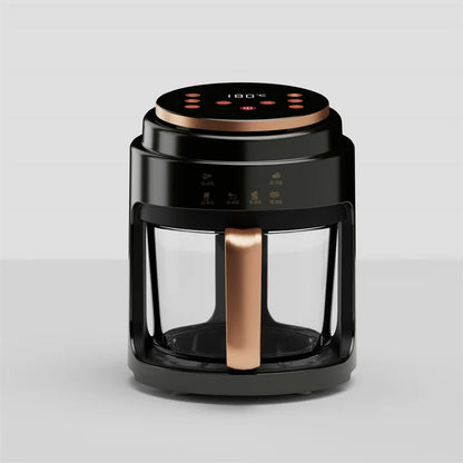 Air Fryer Visual Oil-free Electric Fryer Multi-functional Automatic Household 360°Baking LED Touchscreen Oil Air Fri - Electryx