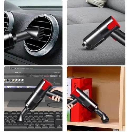 (FST-GZ-023/FST-GZ-024) Red/Silver Wired Handheld Mini Desktop Vacuum Cleaner Portable for Home and Car Use - Electryx