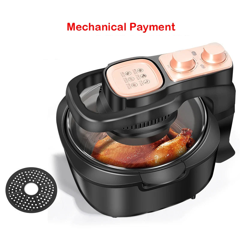 Multifunctional Home Air Fryer Without Oil Intelligence 6L Oven 220V 1100W LED Touch Panel Temperature Control Visual Air Frying - Electryx