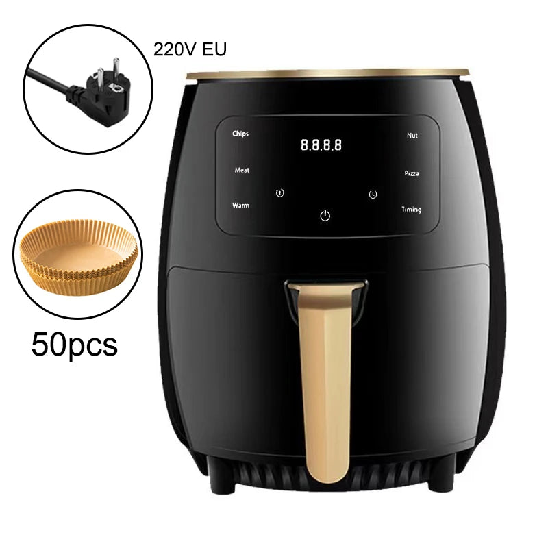 6L Air fryer Multi-functional intelligent touch screen oven Large capacity Electro mechanical  deep fryer for home  airfryer - Electryx