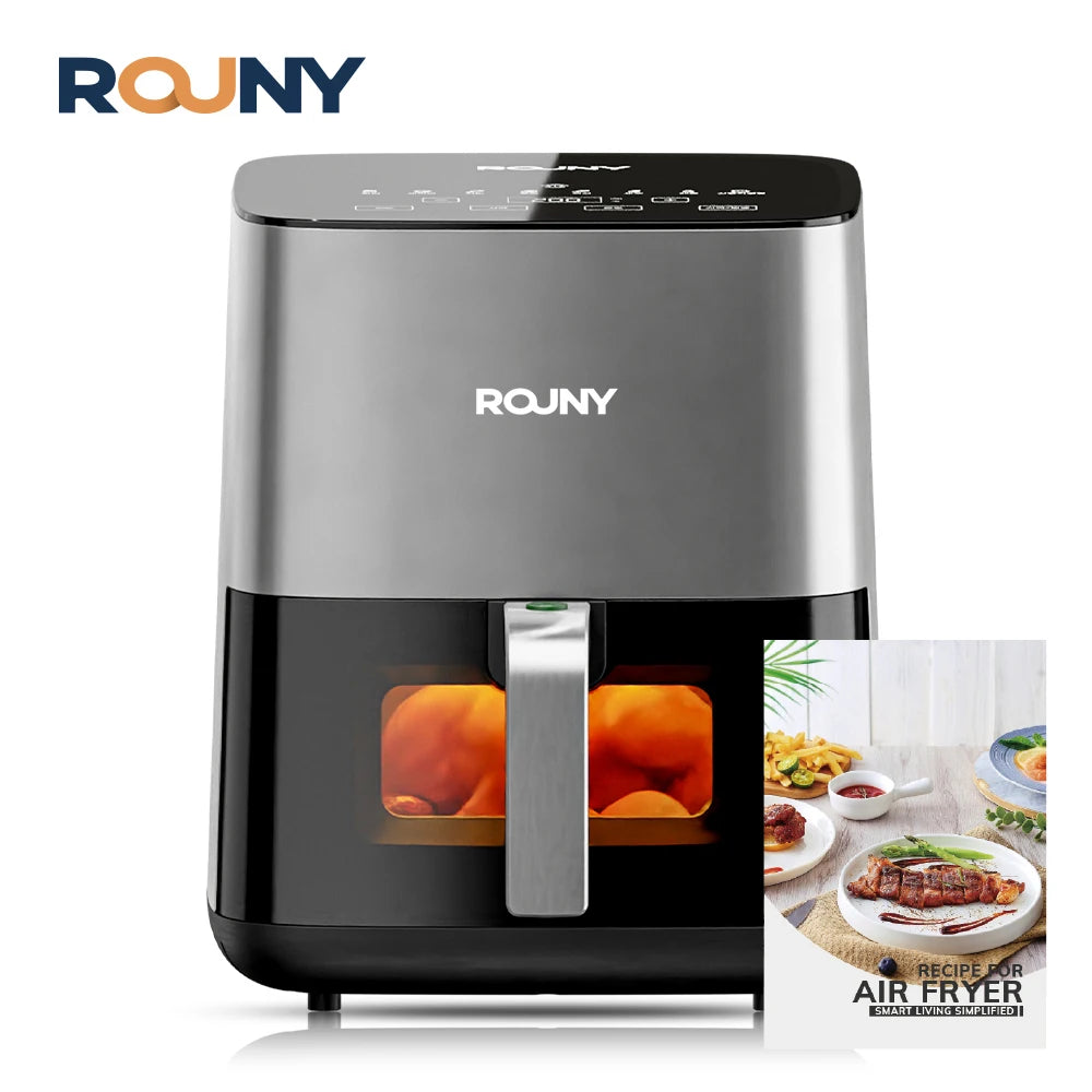 5L Air Fryer, Electric Hot fryer Oven Oilless Cooker with Touch Control & Nonstick Basket & Visible Window, Family Size - Electryx