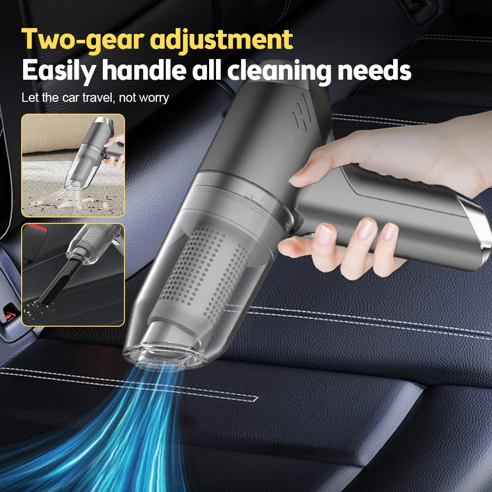3 in 1 Car Vacuum Cleaner Powerful Air Blower Handheld Cleaning Machine Rechargeable Dust Blower BBQ Fan Swimming Ring Inflator - Electryx