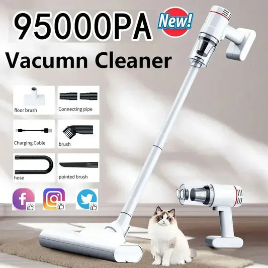 Xiomi 95000Pa Wireless Handheld Vacuum Cleaner Car Use Large Suction and Cordless Portable Cleaning Robot Home Vacuum Cleaner - Electryx