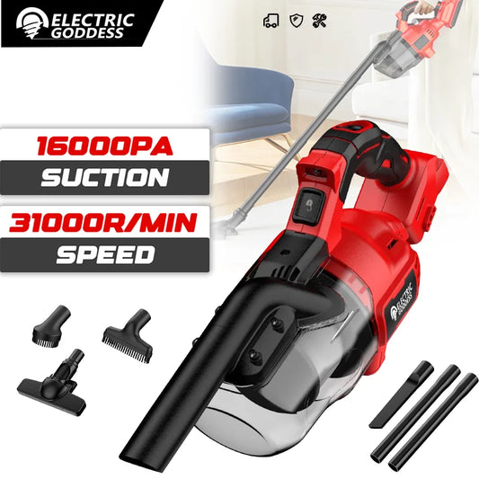 Electric Goddess Cordless Brushless Handheld Vacuum Cleaner Floor/Carpet/Car/Pet Hair Cleaning Air Tool For Milwaukee Battery ﻿ - Electryx