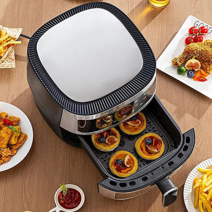 8L air fryer can be seen at home 110V-220V intelligent air fryer multi-function fried chicken leg fryer without oil smoke - Electryx