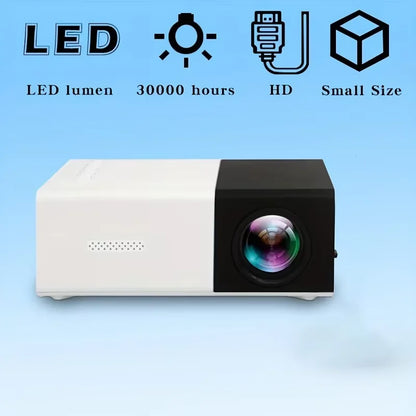 Proyector inteligente HD para cine en casa, miniproyector portátil para teléfono móvil, proyección para exteriores, YG300, 1080 - Electryx