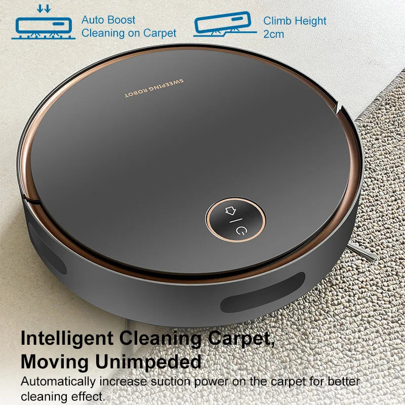 New Sweeper Sweeping 3 In 1 Smart Sweeping Robot and Vacuuming Wireless Vacuum Cleaner Sweeping Robots For Home Use - Electryx