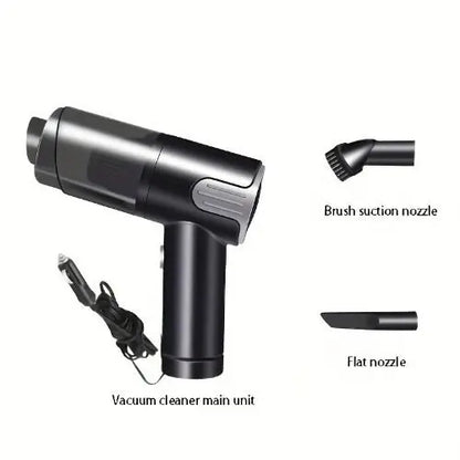 (FST-GZ-023/FST-GZ-024) Red/Silver Wired Handheld Mini Desktop Vacuum Cleaner Portable for Home and Car Use - Electryx