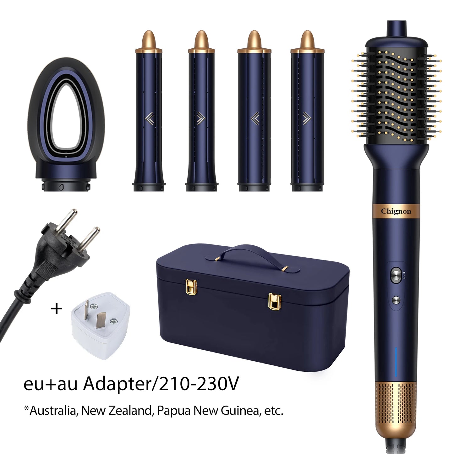 Hair Curler Dryer 6 in1 Air Styler & Hair Dryer for Straight & Wavy Hair Auto-Wrap Curlers Hair Staightener Blow Drier - Electryx