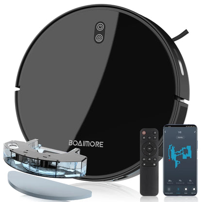 Robot Vacuum Cleaner Combo Mop,4000PA Suction Robotic,WiFi/Voice Control,Auto-Recharge,Pet Hair For Home Vacuum Cleaning Robot - Electryx