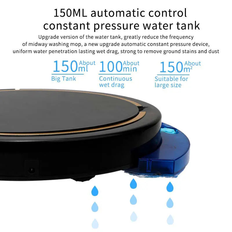 New Wireless Smart Vacuum Cleaner App Control Wet And Dry Floor Sweep 2800PA Suction Super Quiet Mopping Machine Cleaning Robot - Electryx