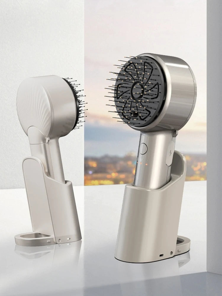 Electric Scalp Massage Comb Essential Oil Atomization Hair Care Spray Vibration Massage Hair Brush Hair Growth Anti Los - Electryx