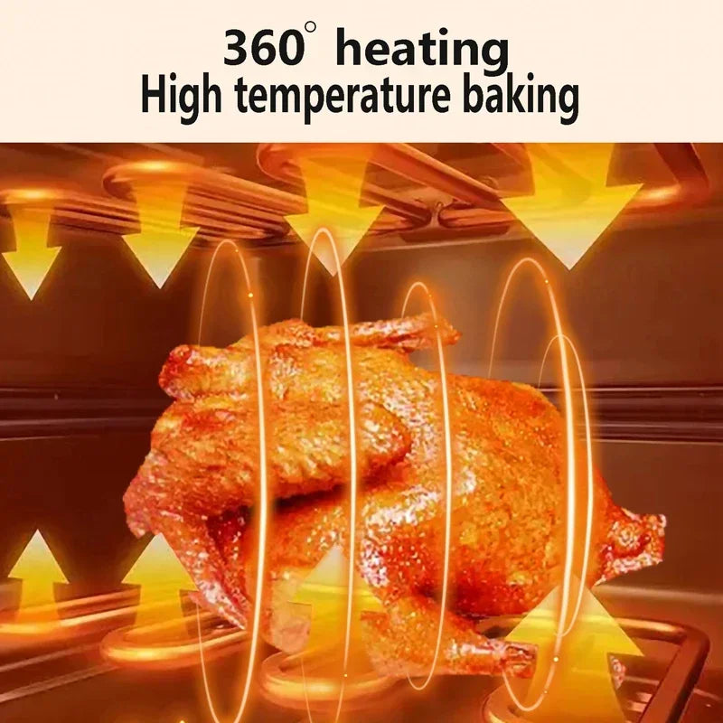 15L Multifunction Digital Air Fryer Without Oil Electric Oven, Dehydrator, Air Fryer with LED Touch Panel Large Display Window - Electryx