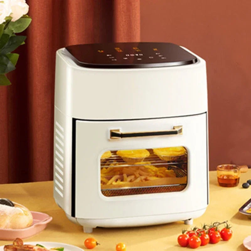15L Multifunction Digital Air Fryer Without Oil Electric Oven, Dehydrator, Air Fryer with LED Touch Panel Large Display Window - Electryx