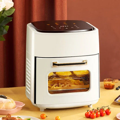 15L Multifunction Digital Air Fryer Without Oil Electric Oven, Dehydrator, Air Fryer with LED Touch Panel Large Display Window - Electryx