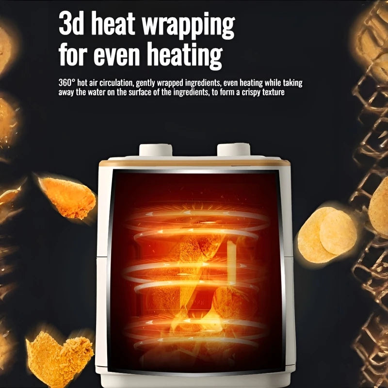Home Smart Air Fryer Large Capacity Multifunctional Electric Fryer French Fry Machine Cooking Electric Oven Oven - Electryx