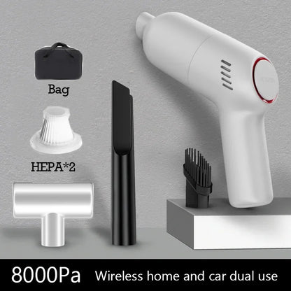 Portable Car Vacuum Cleaner For Machine Home Appliance Wireless Vacuum Cleaner For Home 8000Pa Strong Suction Car Products - Electryx