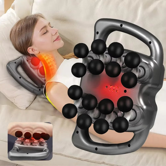Fascia Gun Muscle Massager Gun Sixteen-head High Frequency Neck Shoulder Waist Massage Machine Professional Fascia Massage Gun - Electryx