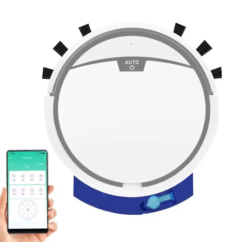 New Wireless Smart Vacuum Cleaner App Control Wet And Dry Floor Sweep 2800PA Suction Super Quiet Mopping Machine Cleaning Robot - Electryx