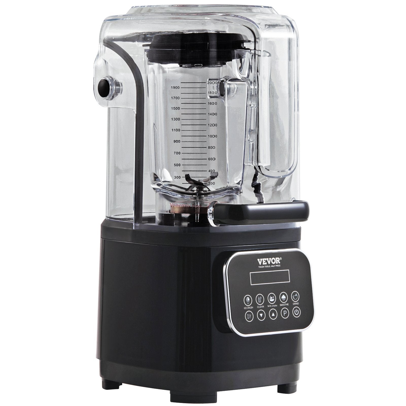 VEVOR Professional Blender With Shield, Commercial Countertop Blenders, 68 Oz  Blender Combo, Stainless Steel 9 Speed & 5 Functions Blender, For Shakes, Smoothies, Peree, And Crush Ice, Black - Electryx