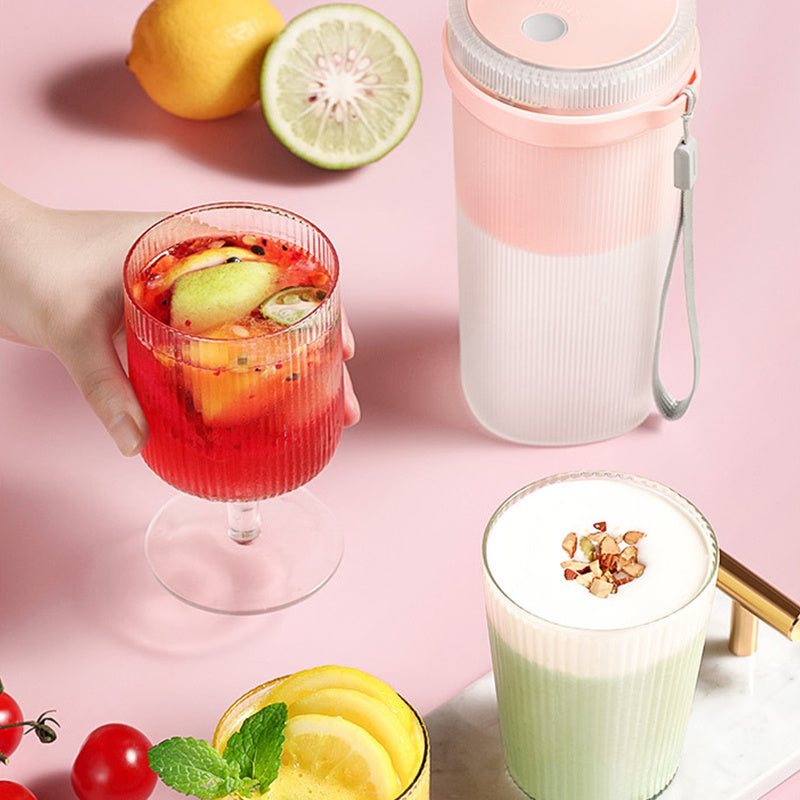 Multi-Function Portable Blender Electric Juicer Cup Sports Bottle Fruit Blender USB Rechargeable Smoothie Blender Fruits Juicer Extractor - Electryx