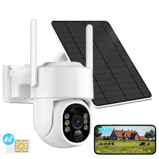 Caméra PTZ 4G 4MP – Mini dôme motorisé 360°, suivi intelligent & vision nocturne - Electryx