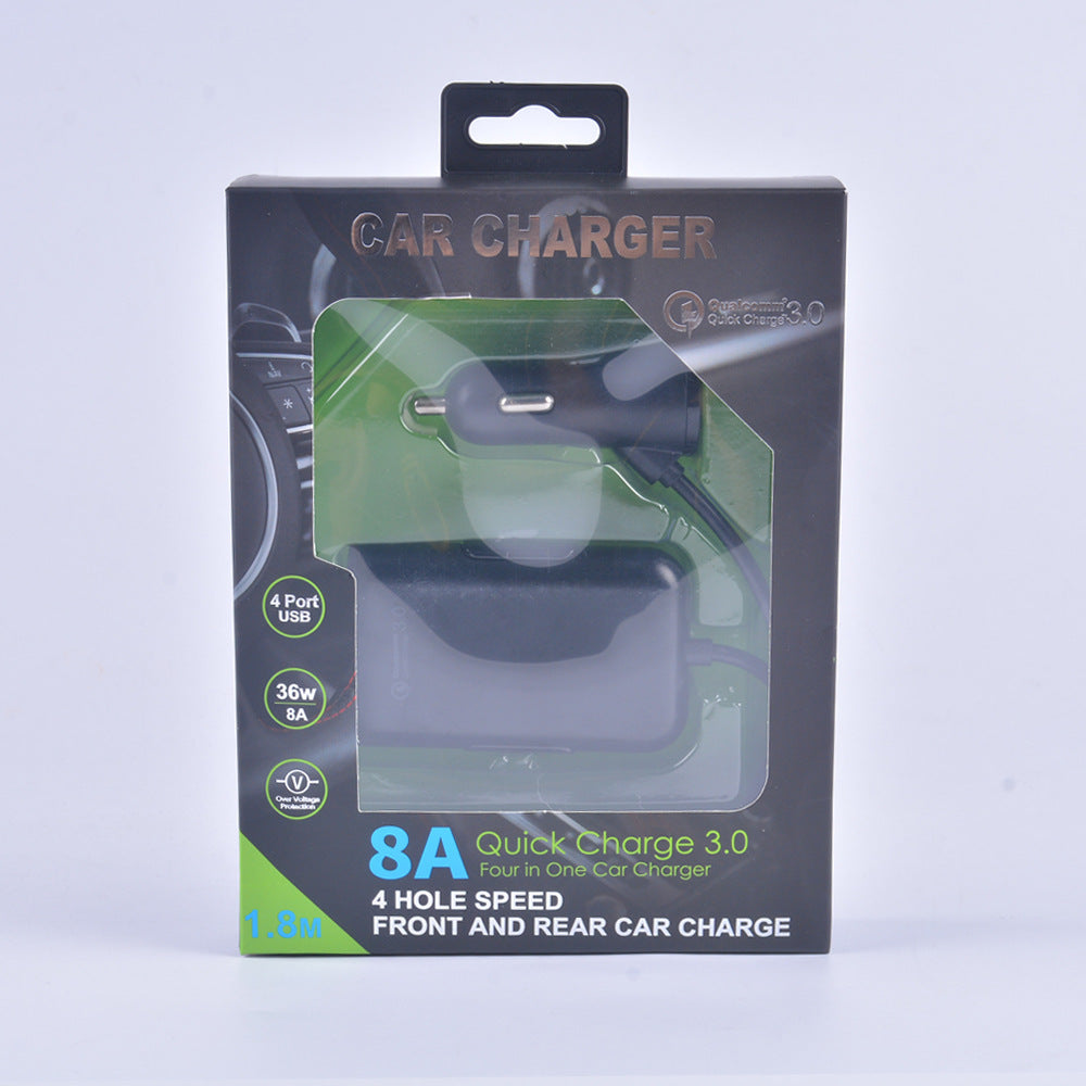 Four-port Charger Fast Car Charger Fast Charge - Electryx