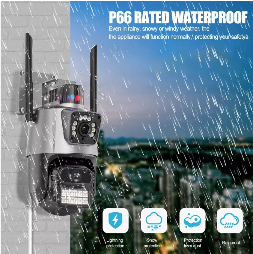 UK 8MP WIFI IP Camera Outdoor - 4K PTZ CCTV Smart Home Security IR Night Vision - Electryx